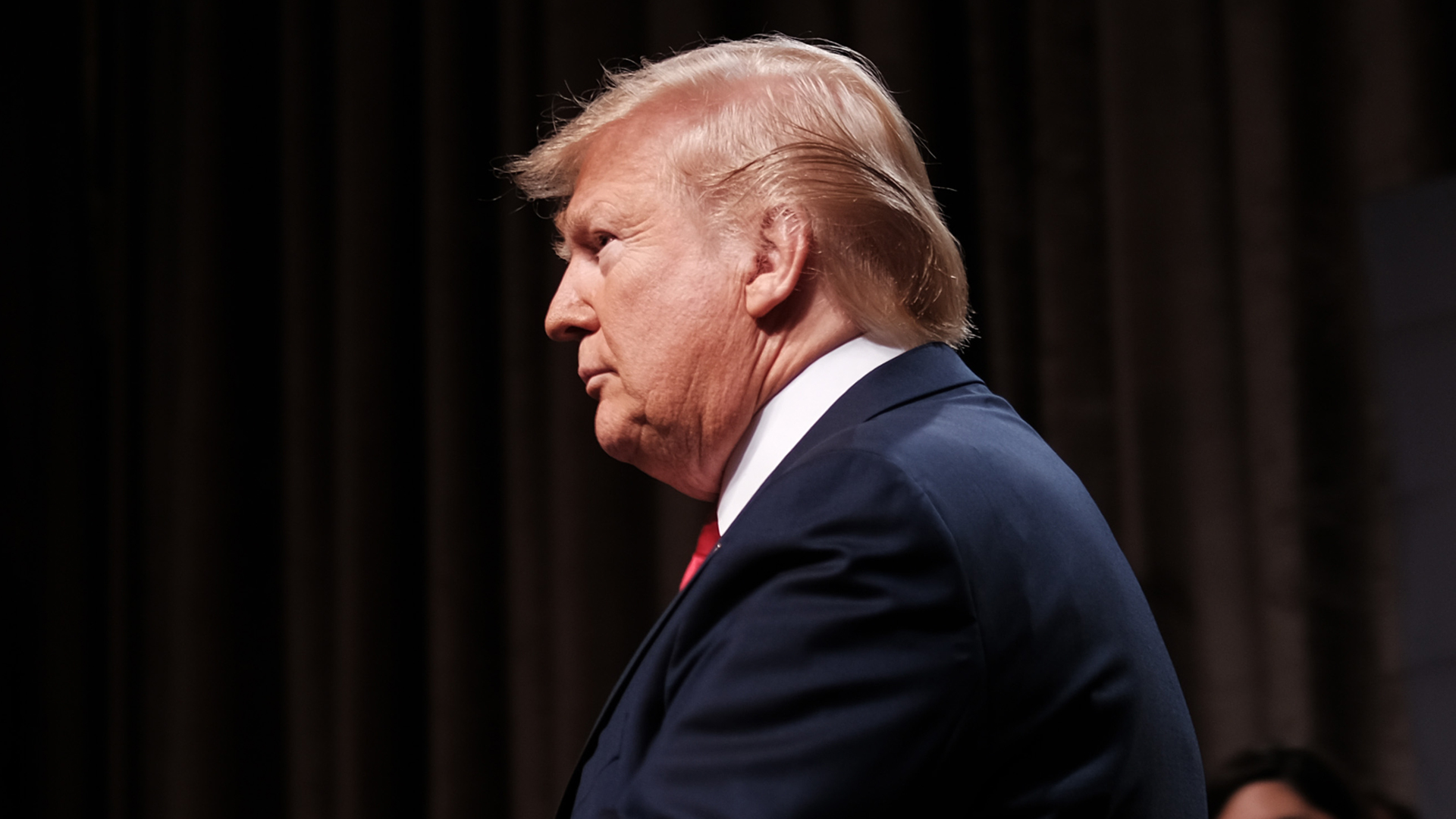 US President Donald Trump speaks at the Economic Club of New York on November 12, 2019 in New York City. (Credit: Spencer Platt/Getty Images)