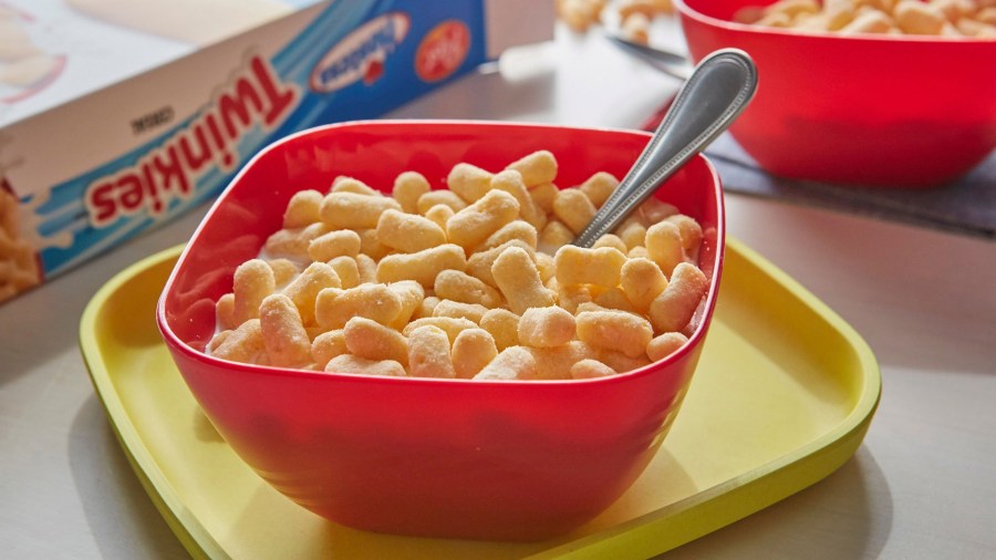 Twinkies Cereal launches nationwide in late December. (Credit: Post Consumer Brands)