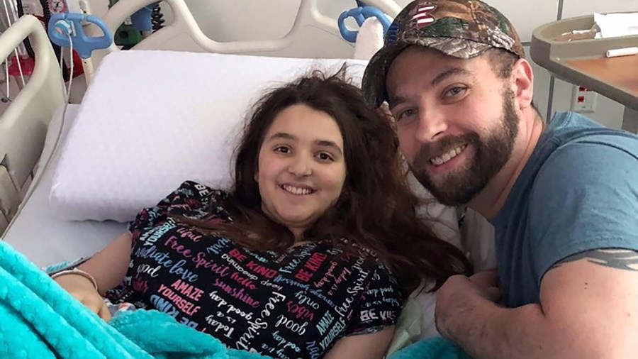 Chloe Cress with father, Shawn. (Credit: Shawn Cress via CNN)