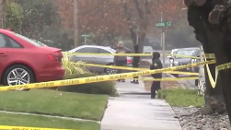 Police investigate a fatal officer-involved shooting in Concord on Dec. 1, 2019. (Credit: KPIX)