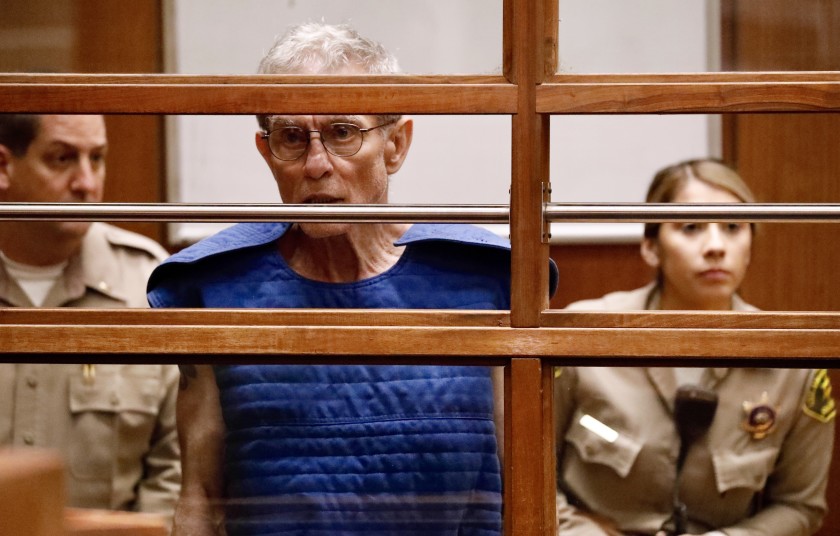 Ed Buck is seen in court in September 2019. (Al Seib / Los Angeles Times)