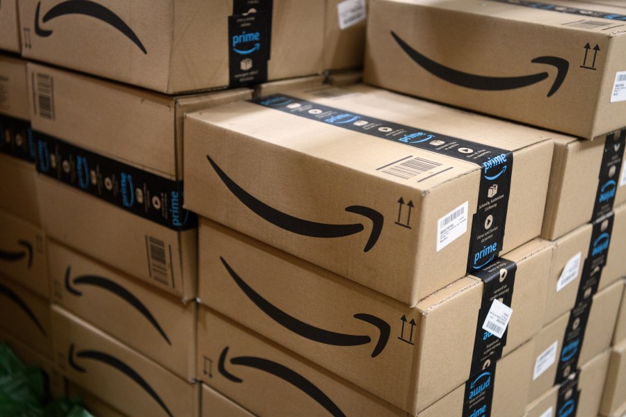 Amazon Prime packages are seen in this file photo. (Leon Neal/Getty Images)