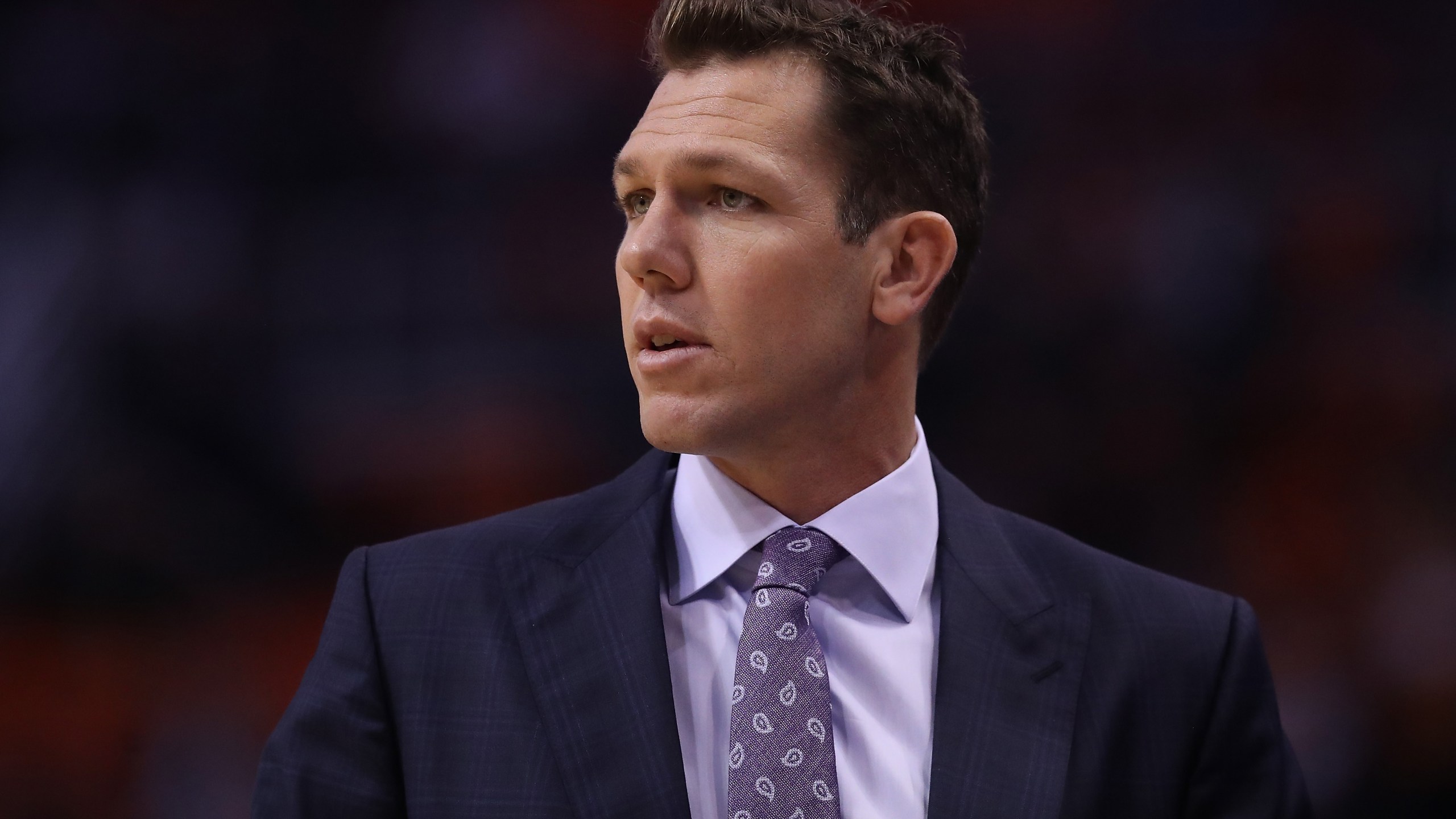 Head coach Luke Walton of the Sacramento Kings is seen during the first half of the NBA game against the Phoenix Suns in Arizona on Oct. 23, 2019. (Credit: Christian Petersen / Getty Images)