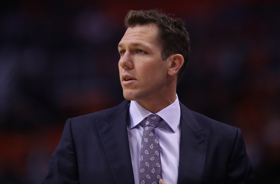 Head coach Luke Walton of the Sacramento Kings is seen during the first half of the NBA game against the Phoenix Suns in Arizona on Oct. 23, 2019. (Credit: Christian Petersen / Getty Images)