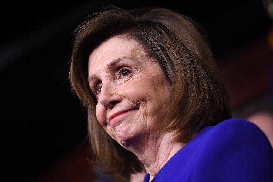 Speaker of the House Nancy Pelosi discusses the U.S.-Mexico-Canada Agreement at Capitol Hill in Washington, D.C., on Dec. 10, 2019.(Credit: SAUL LOEB/AFP via Getty Images)