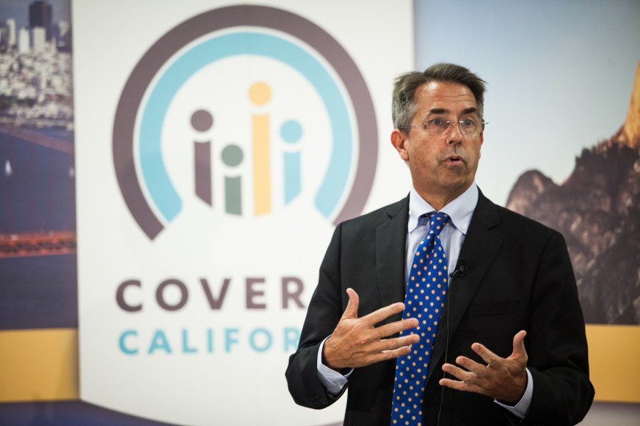 Covered California Executive Director Peter Lee speaks during a press conference in Sacramento on Nov. 13, 2013. (Credit: Max Whittaker / Getty Images)