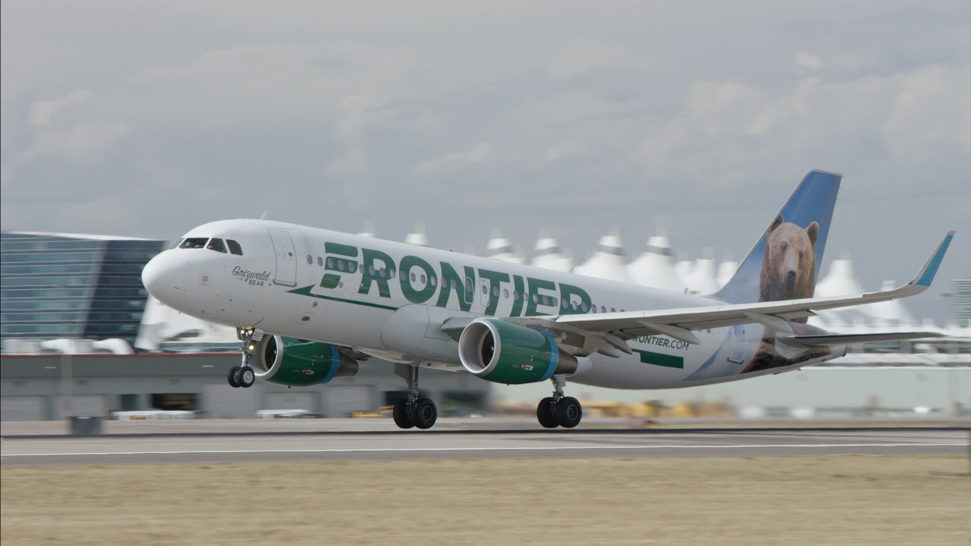 A Frontier Airlines plane is seen in an undated photo. (Credit: Frontier Airlines via CNN)