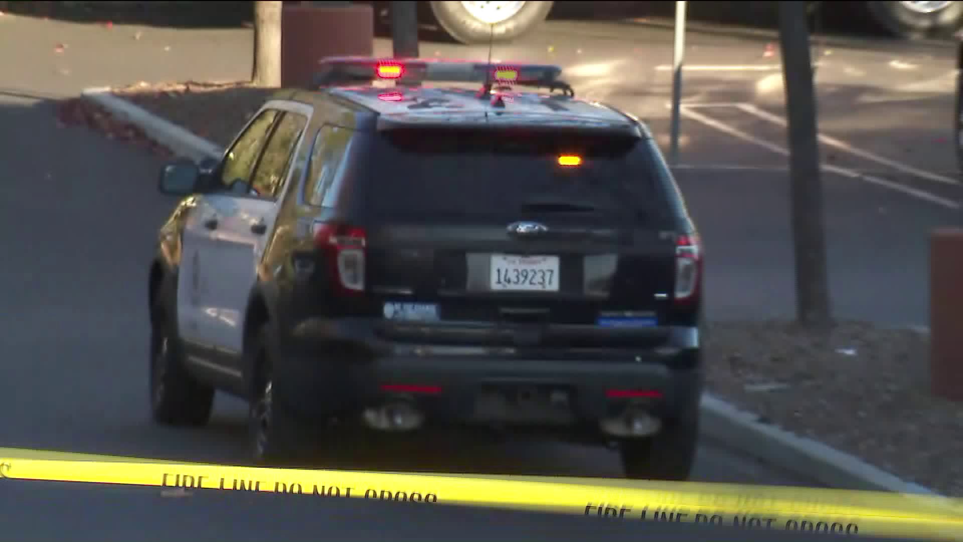 LAPD responded to a hazardous materials incident involving possible fentanyl exposure at a hotel in Woodland Hills on Dec. 31, 2019. (Credit: KTLA)