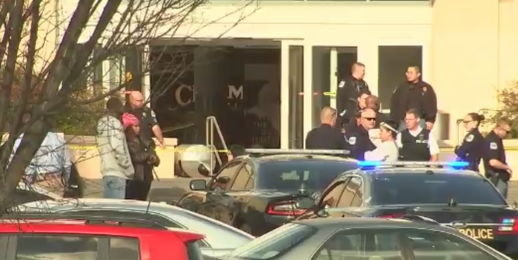 Cumberland Mall is seen following a shooting on Dec. 14, 2019, in Atlanta. (Credit: WSB, Cox via CNN)