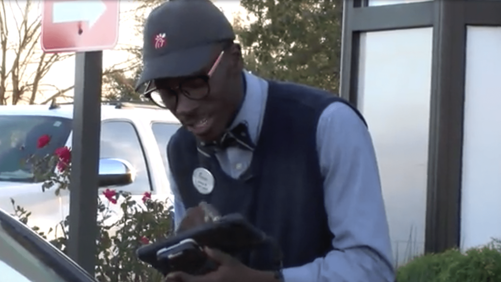 Jeremiah Murrill pictured at Chick-fil-A in Wilmington, N.C.