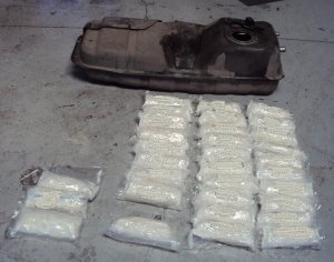 U.S. Border Patrol agents seized 100 pounds of meth on Jan. 10, 2019 in San Diego County. (Credit: U.S. Customs and Border Protection)