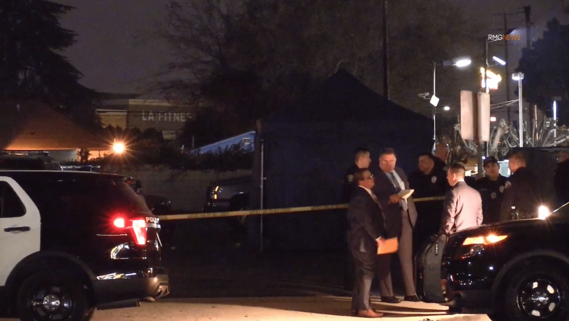 Officers respond to a deadly shooting in Baldwin Park on Jan. 12, 2020. (Credit: RMG News)