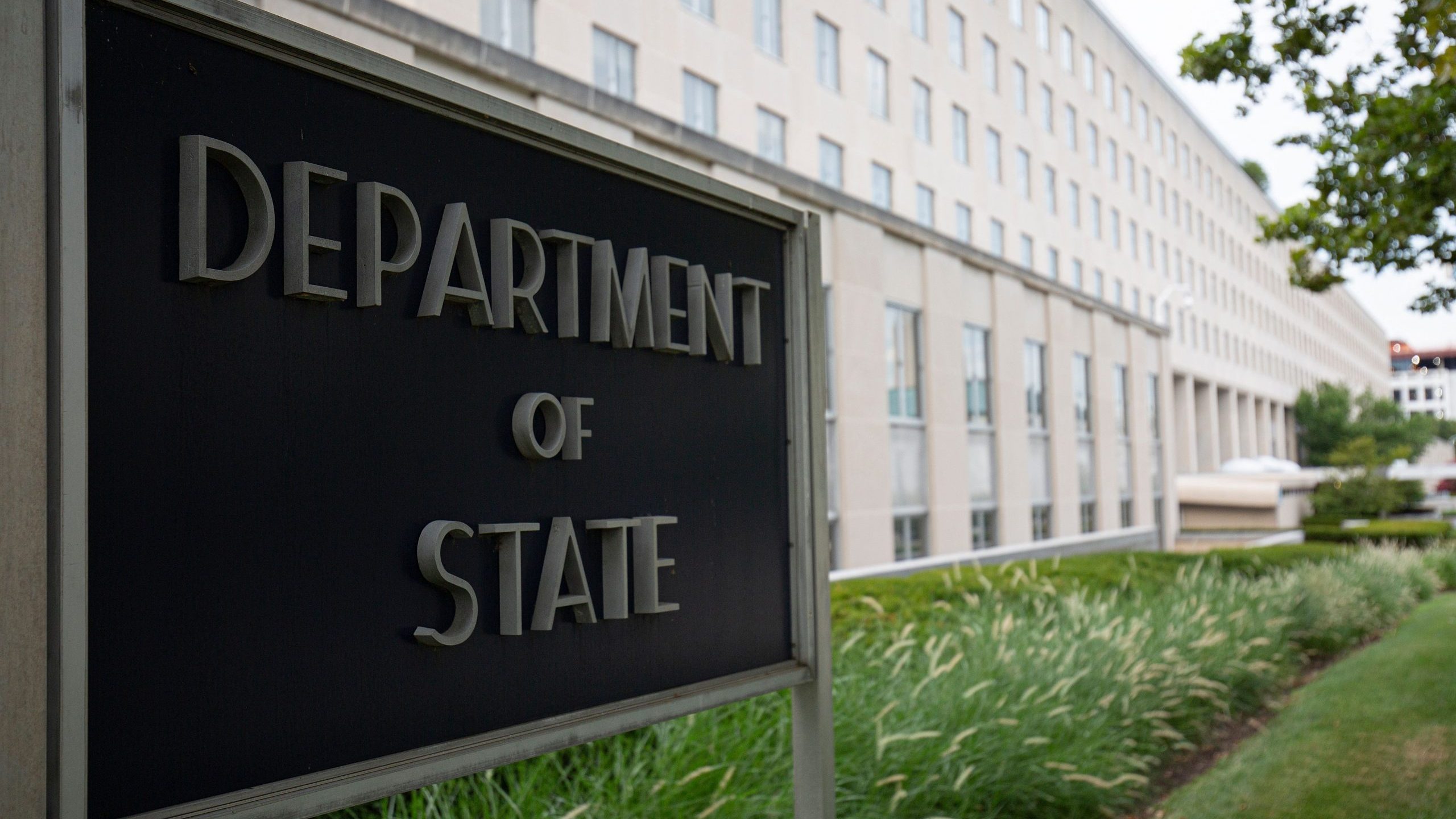 The U.S. Department of State building is seen in Washington, D.C., on July 22, 2019. (ALASTAIR PIKE/AFP via Getty Images)