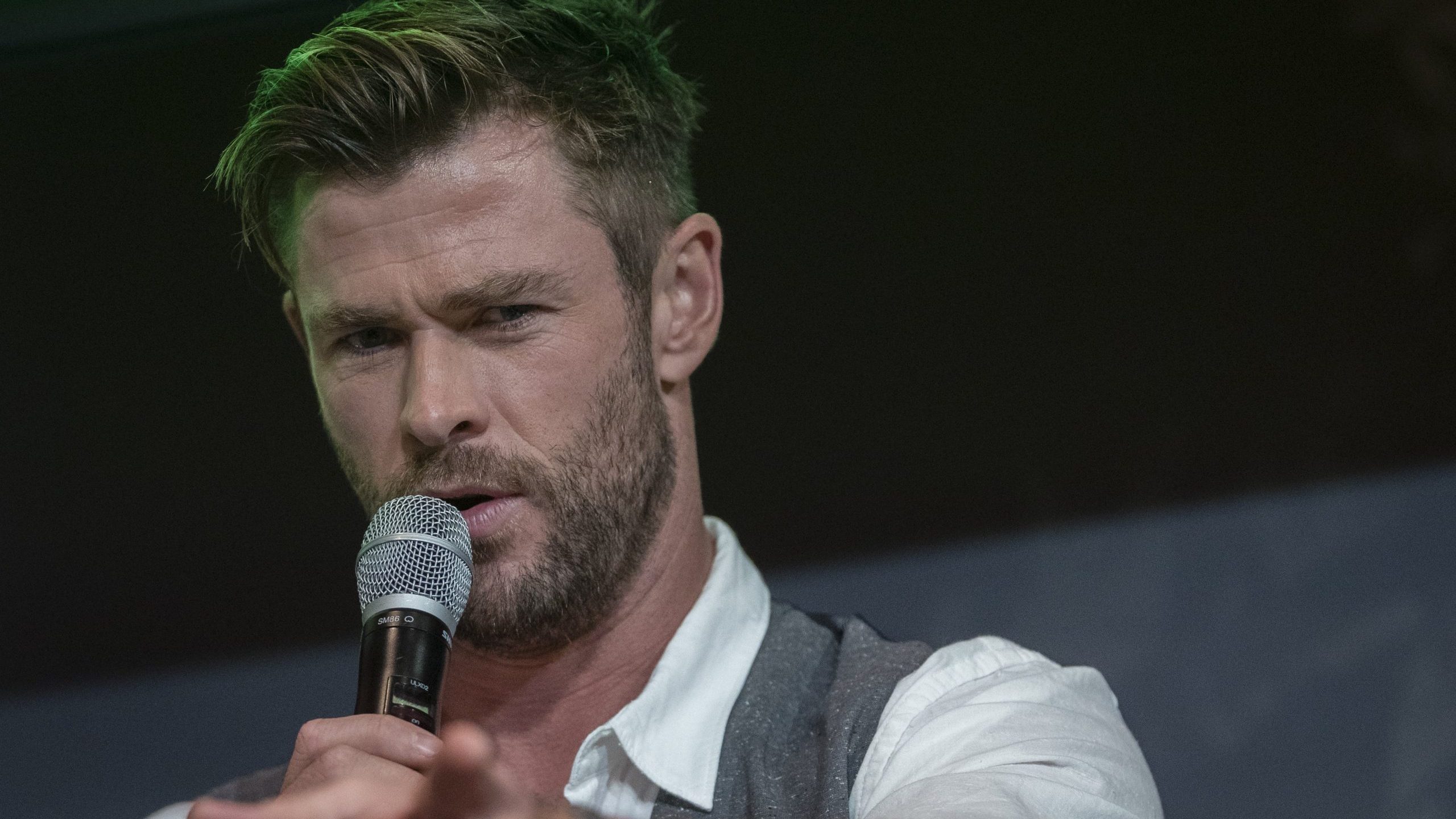 Chris Hemsworth attends a preview of Tourism Australia's latest campaign at Sydney Opera House on October 30, 2019 in Sydney, Australia. (Credit: Brook Mitchell/Getty Images)