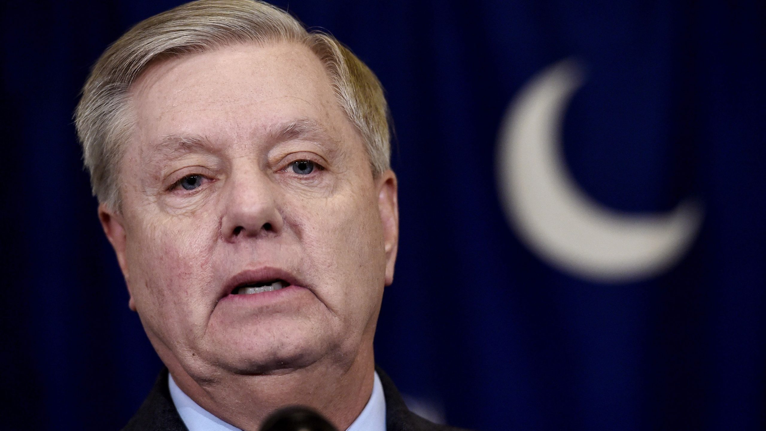 Senate Judiciary Chair Lindsey Graham speaks on Capitol Hill on Dec. 18, 2019. (Credit: Olivier Douliery / AFP / Getty Images)