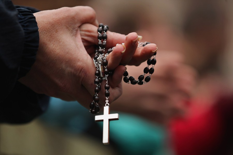 A rosary is shown in an undated file photo. (Credit: Dan Kitwood/Getty Images)