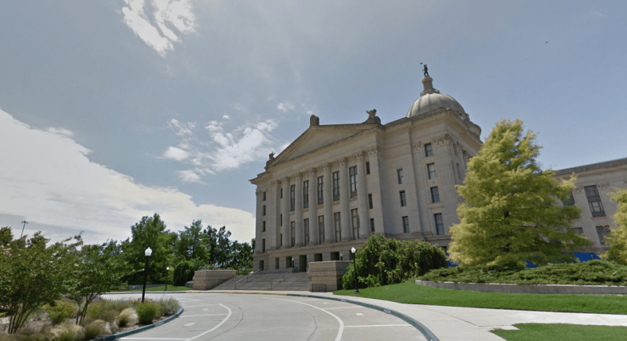 Oklahoma State Capitol is seen in a Google Maps Street View image.