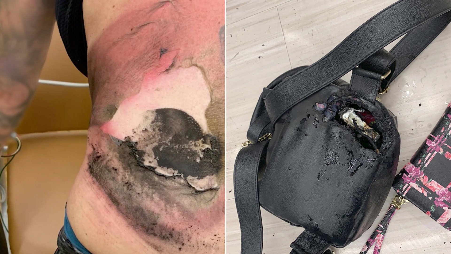 A woman was burned after a vape device exploded in her backpack at a Rite Aid store in Yucapia on Dec. 31, 2019. (Credit: Calfire via RMG New)