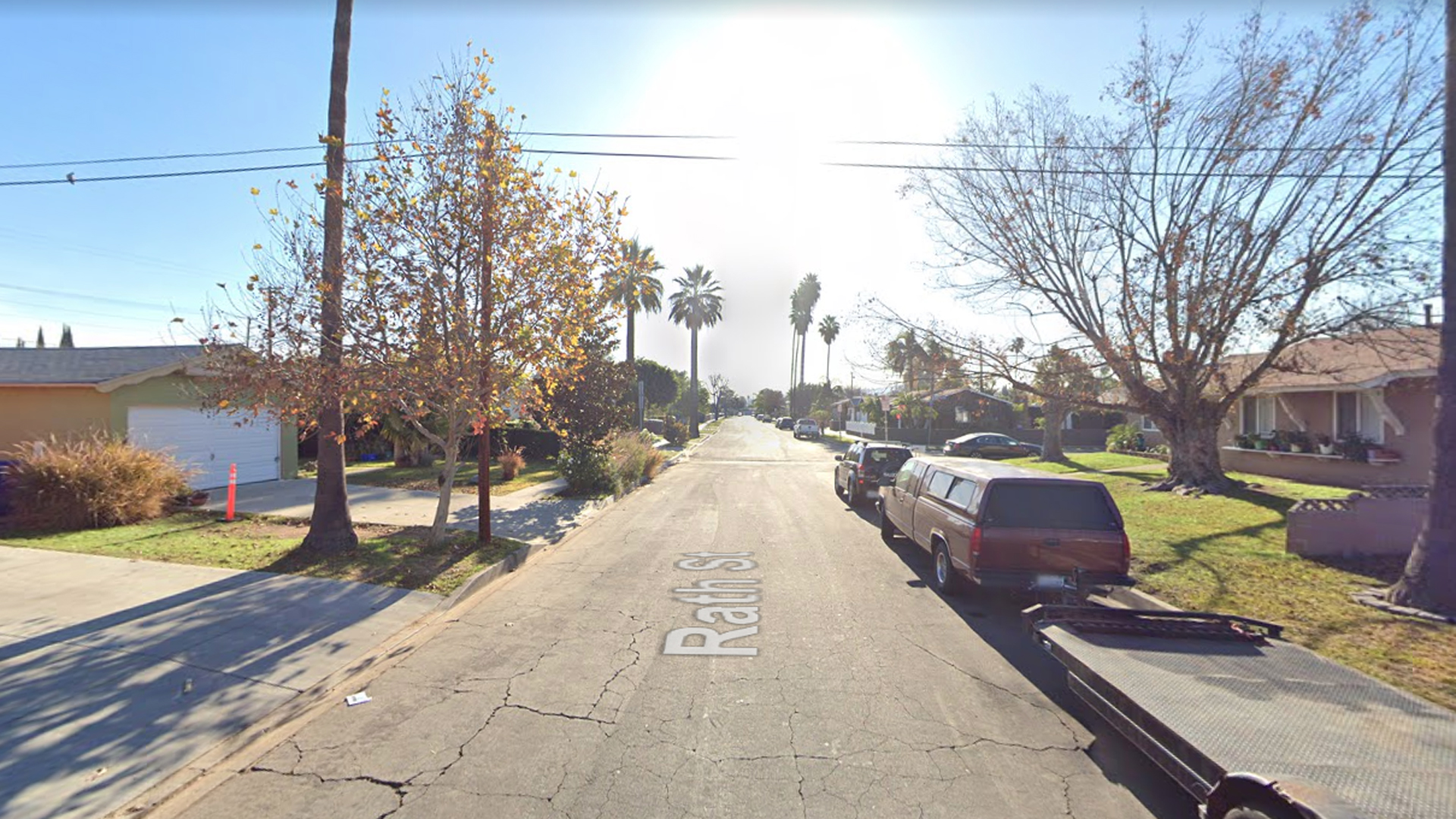 The 14600 block of Rath Street in the unincorporated county area of West Valinda, as viewed in a Google Street View image.