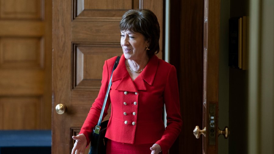 Sen. Susan Collins, R-Maine, departs a Senate policy lunch at the U.S. Capitol on February 4, 2020 in Washington, DC. (Credit: Alex Edelman/Getty Images)