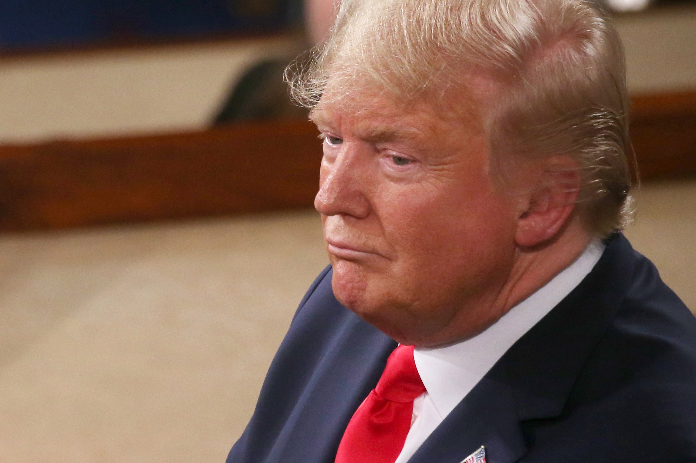 President Donald Trump delivers the State of the Union address on February 04, 2020 in Washington, DC. (Credit: Mario Tama/Getty Images)