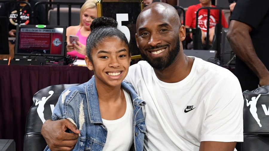 Kobe and Gianna Bryant attend the WNBA All-Star Game 2019 at the Mandalay Bay Events Center on July 27, 2019, in Las Vegas. (Credit: Ethan Miller/Getty Images)