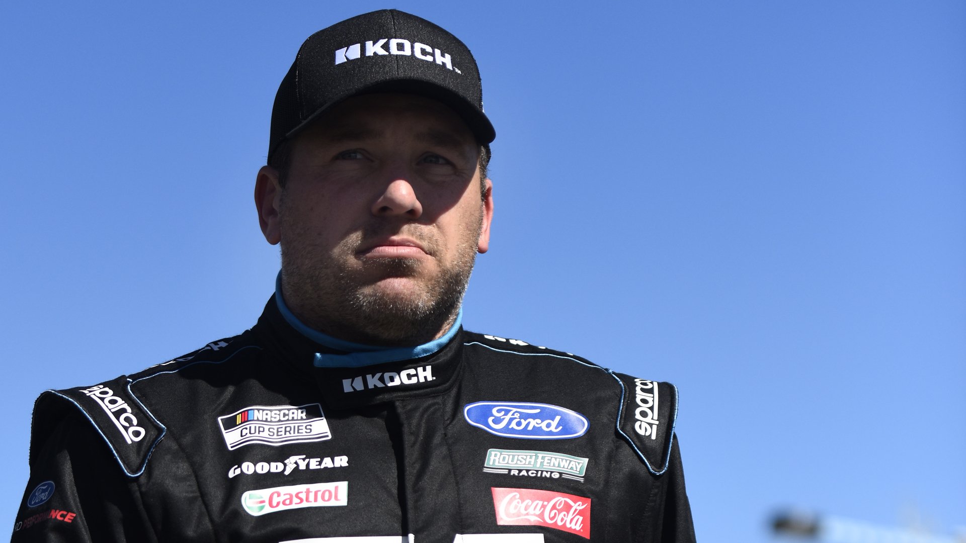 Ryan Newman, driver of the #6 Koch Industries Ford, walks on the grid during qualifying for the NASCAR Cup Series 62nd Annual Daytona 500 at Daytona International Speedway on Feb. 09, 2020 in Daytona Beach, Florida. (Credit: Jared C. Tilton/Getty Images)