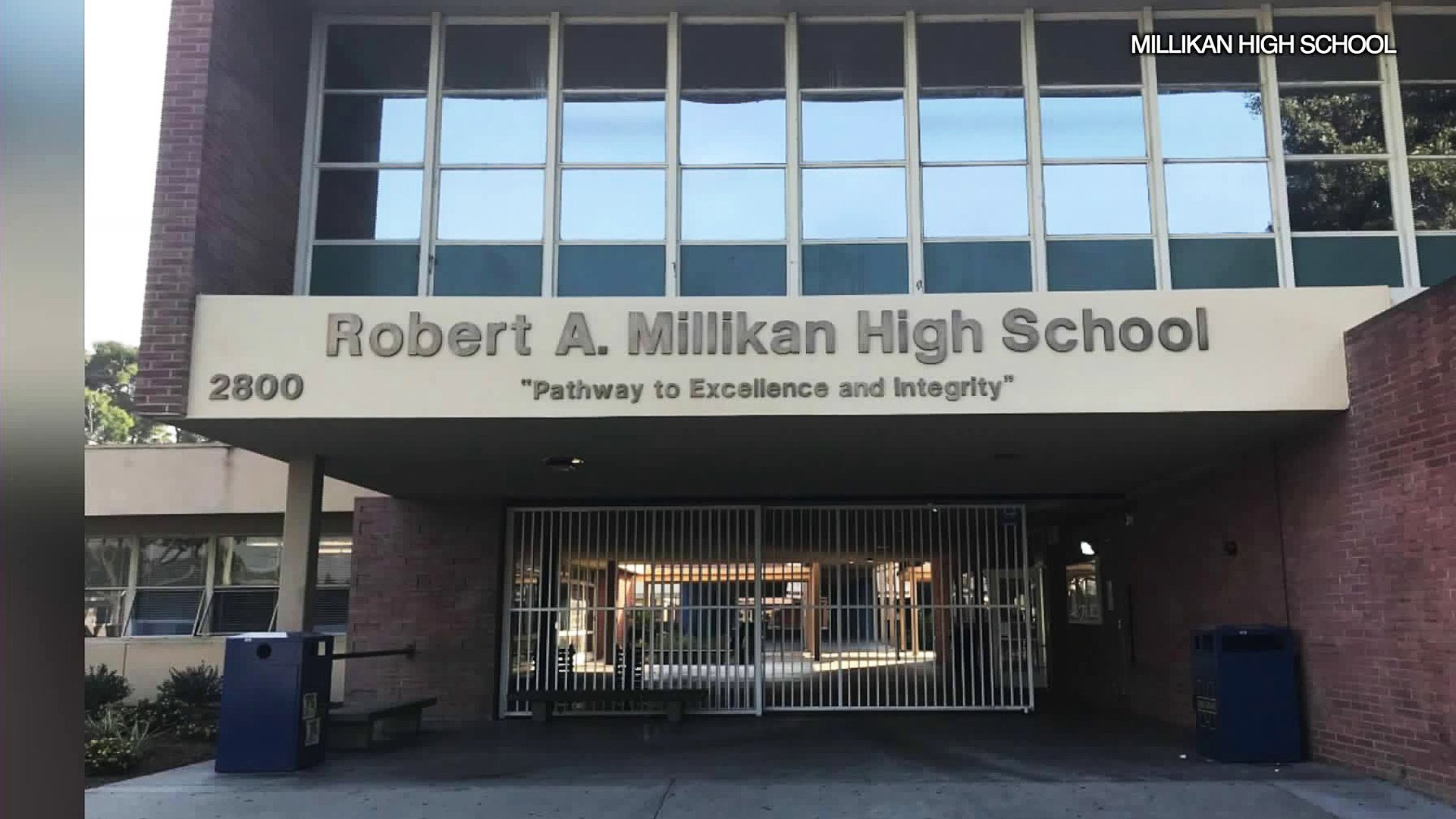 Millikan High School in Long Beach is seen in this photo posted on the school's Facebook page.