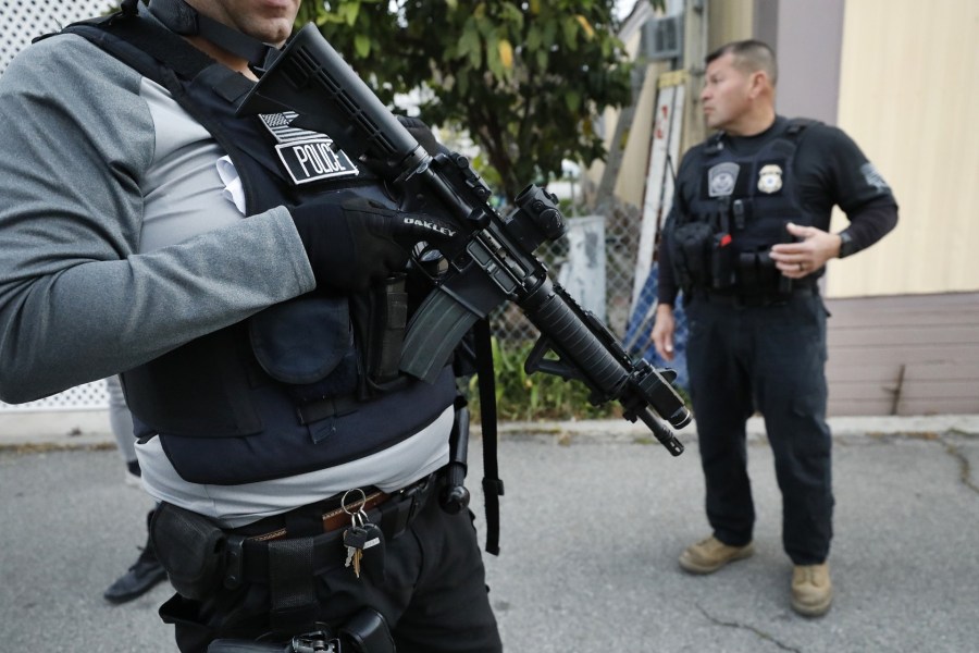 David A. Marin, a director of enforcement and removal operations with ICE, is seen in this photo on March 16, 2020. (Al Seib/Los Angeles Times)