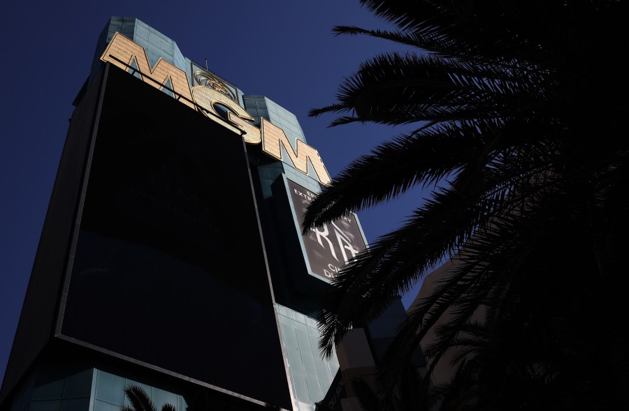 The MGM Grand Hotel and Casino is seen on Feb. 20, 2020, in Las Vegas, Nevada. (Credit: Win McNamee/Getty Images)