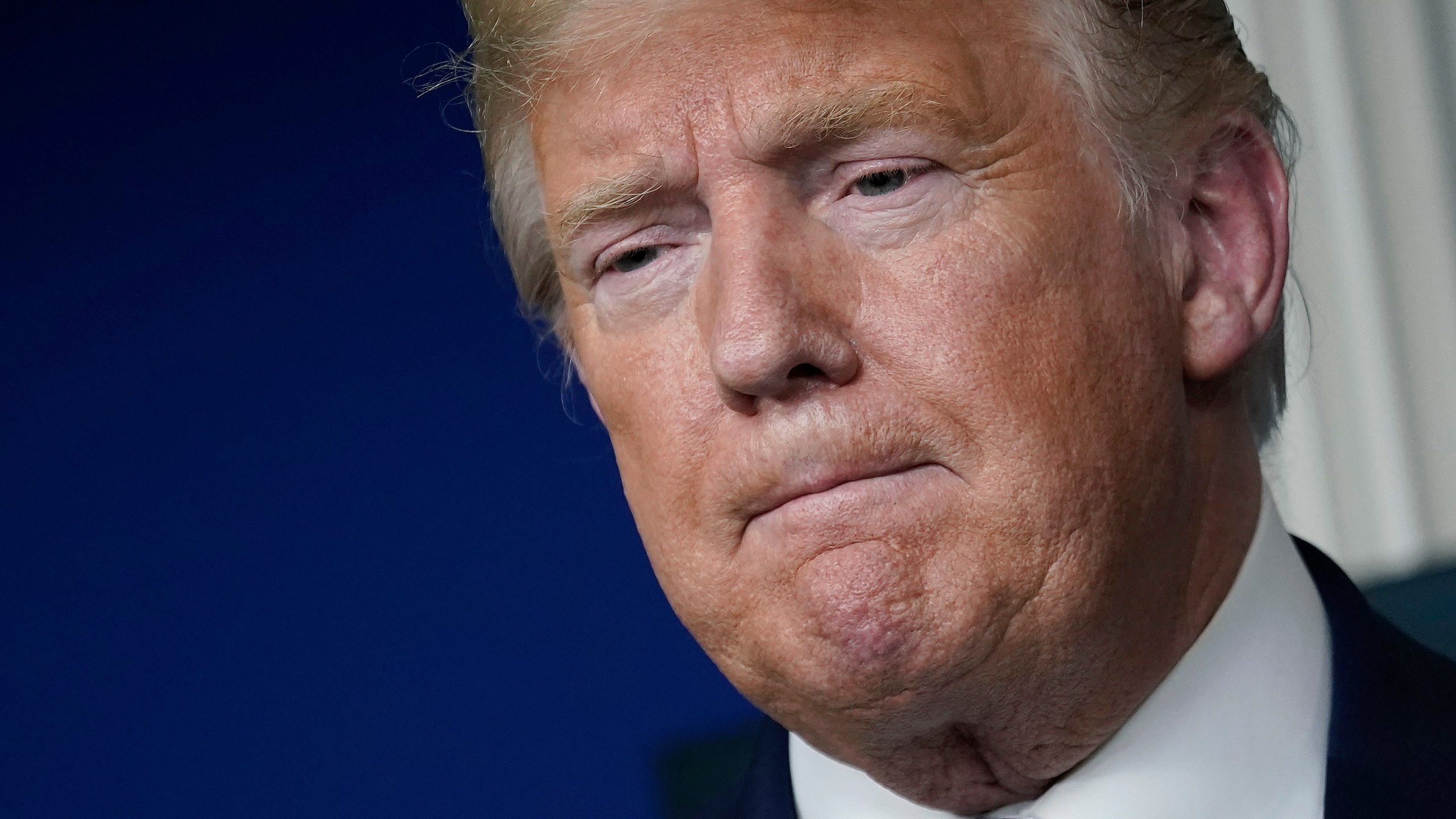 U.S. President Donald Trump speaks at the daily coronavirus briefing at the White House on March 23, 2020 in Washington, DC. (Drew Angerer/Getty Images)