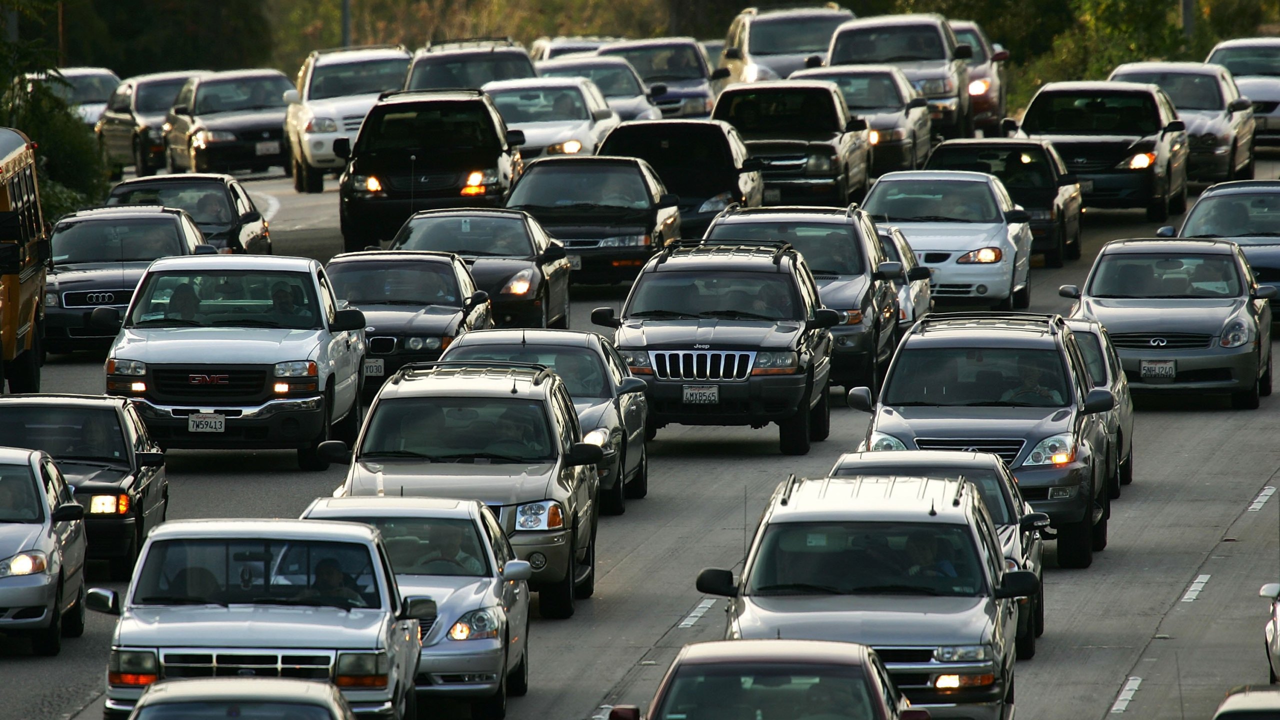 Los Angeles traffic is seen in a file image. (David McNew/Getty Images