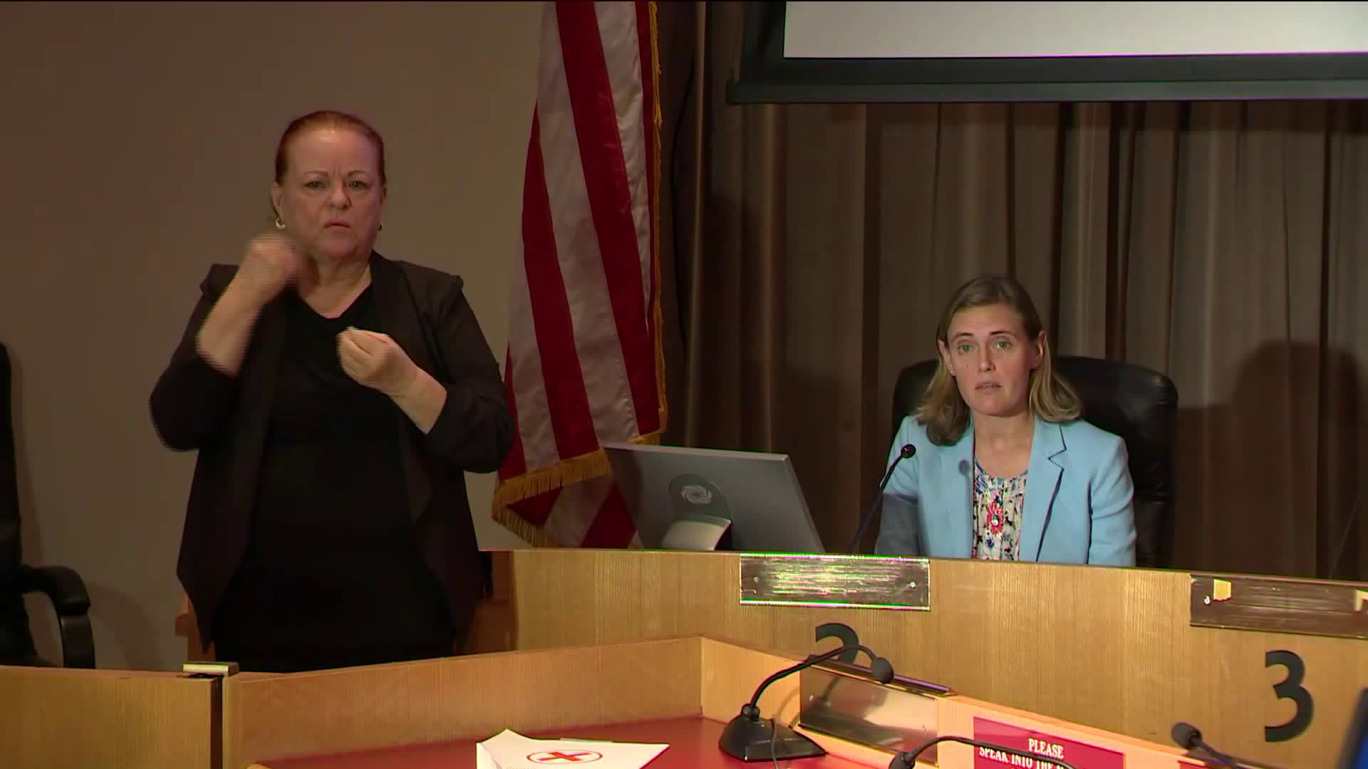 OC Health Care Agency officer Dr. Nichole Quick speaks at a news conference on March 27, 2020. (KTLA)