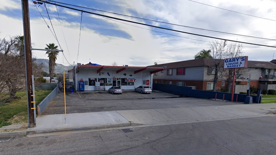 Gary's Liquor and Market, 3133 North Golden Ave. in San Bernardino, as pictured in a Google Street View image.