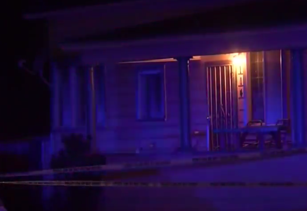 A Tulare home is seen after a shooting on March 4, 2020. (KGET)