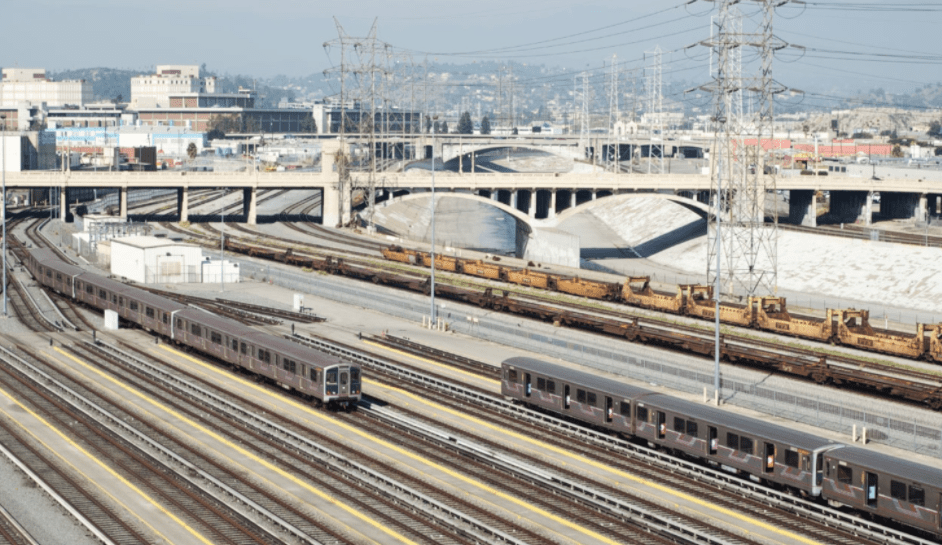 The Metro rail system is seen in Los Angeles in this image that appears on the agency's website in March 2020.