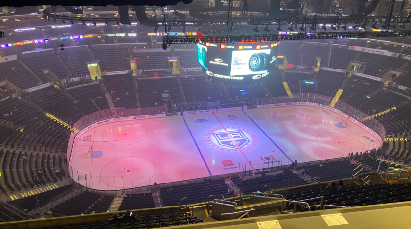 An empty Staples Center before the Kings’ game against the Ottawa Senators on Wednesday.(Jack Harris / Los Angeles Times)