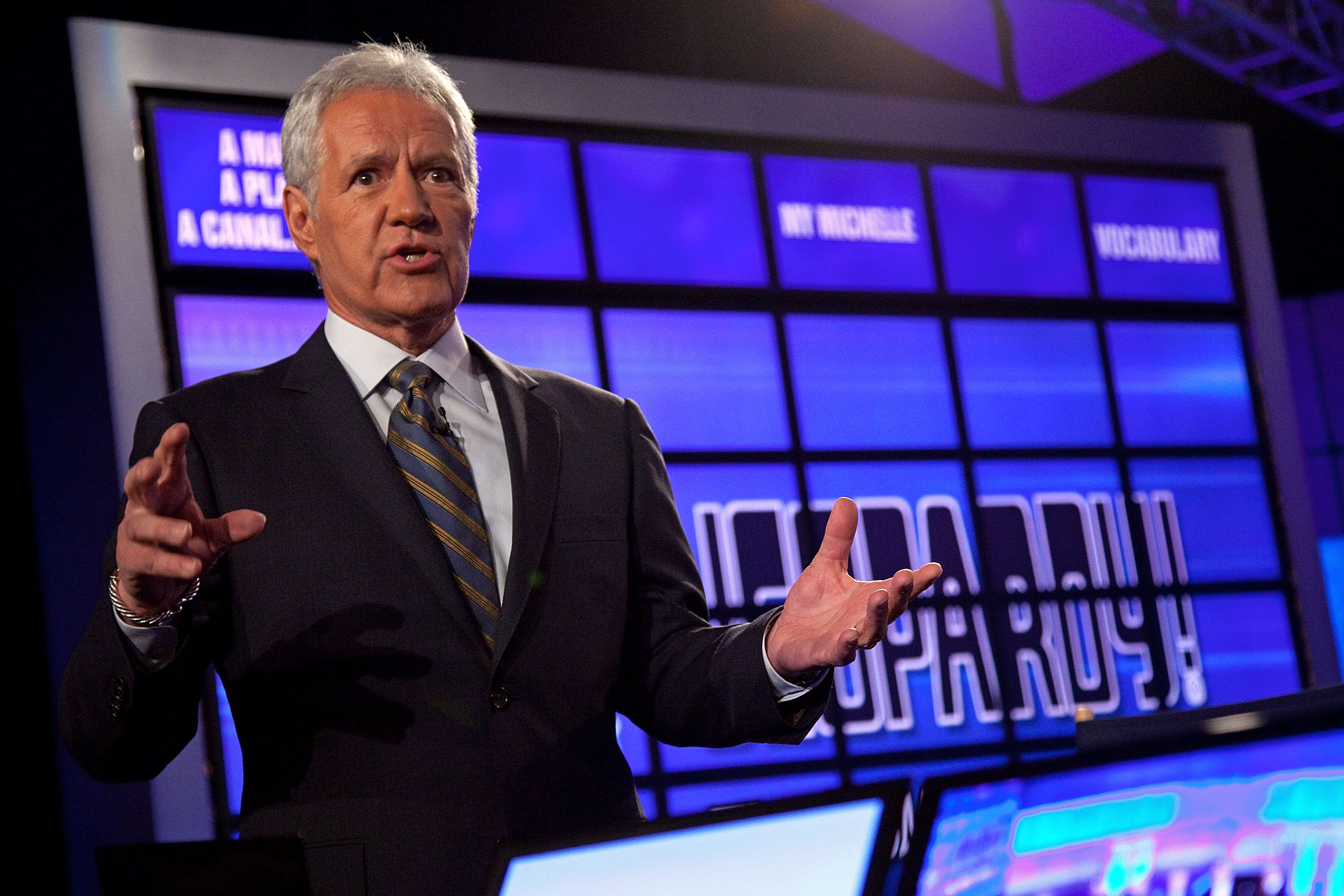 Alex Trebek in 2011. (Ben Hider/Getty Images)