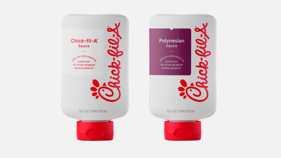 Chick-fil-A’s bottles of signature and Polynesian sauces set to be sold at Florida grocery stores.