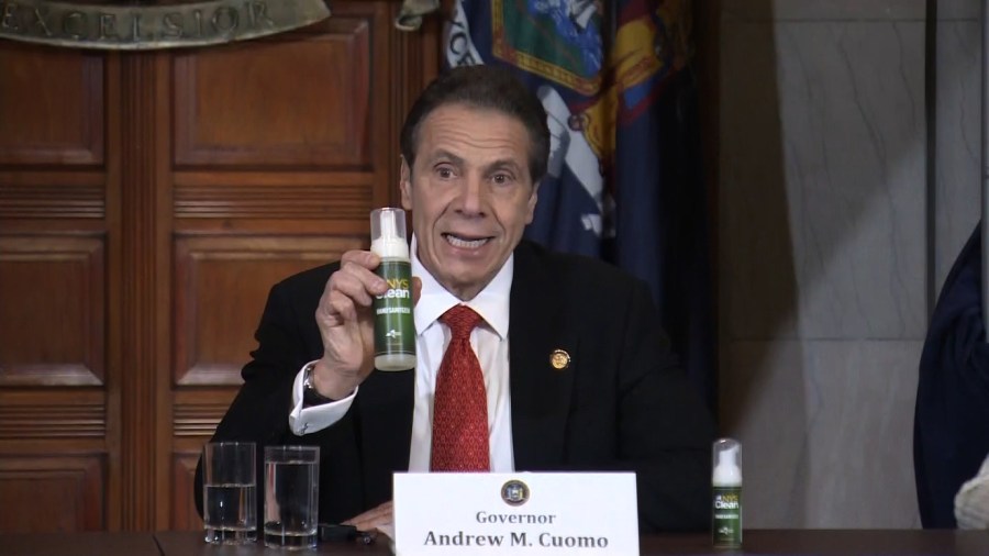 New York Gov. Andrew Cuomo introduces NYS Clean on March 9, 2020. (Credit: State of New York)