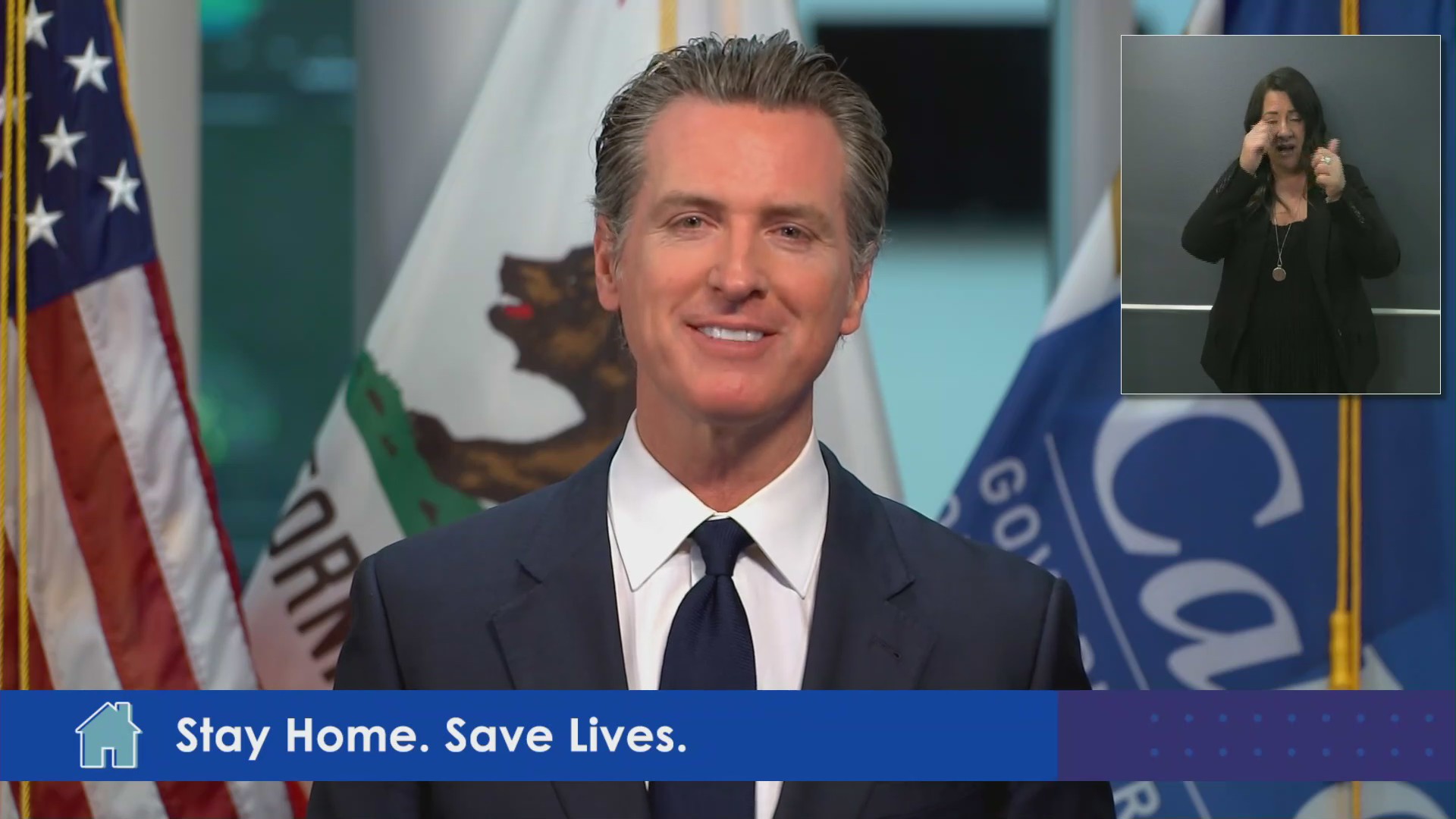 Gov. Gavin Newsom speaks on April 28, 2020. (Pool feed)