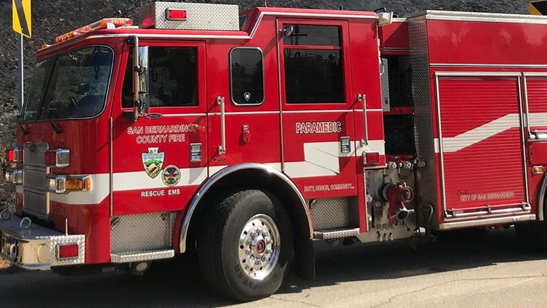 A San Bernardino County Fire Department engine is seen in a photo posted to the agency's Instagram page on Nov. 14, 2019.