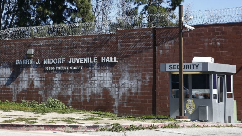 The Barry J. Nidorf Juvenile Hall in Sylmar is shown in this undated photo. (Kent Nishimura / Los Angeles Times)