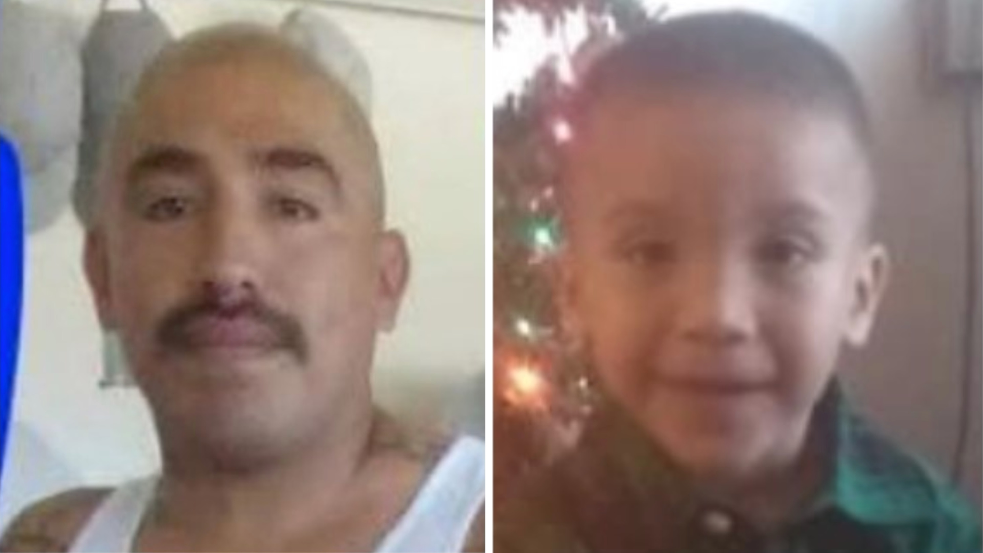 Javier Vidal, 36, left, and his son Elias Vidal, 2, were sought in an Amber Alert issued out of Lamont on April 12, 2020. (California Highway Patrol)