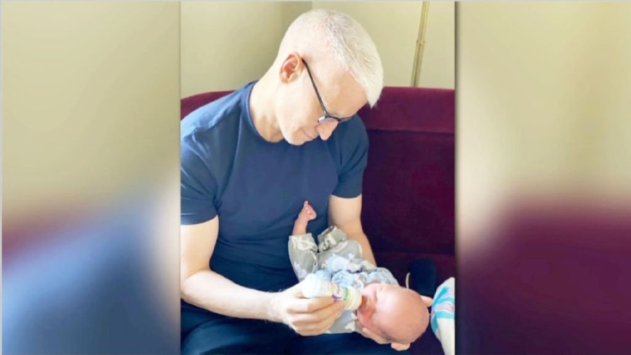 Anderson Cooper's son, Wyatt Morgan Cooper, was born on April 27, 2020, weighing 7 pounds 2 ounces. (Anderson Cooper/CNN)