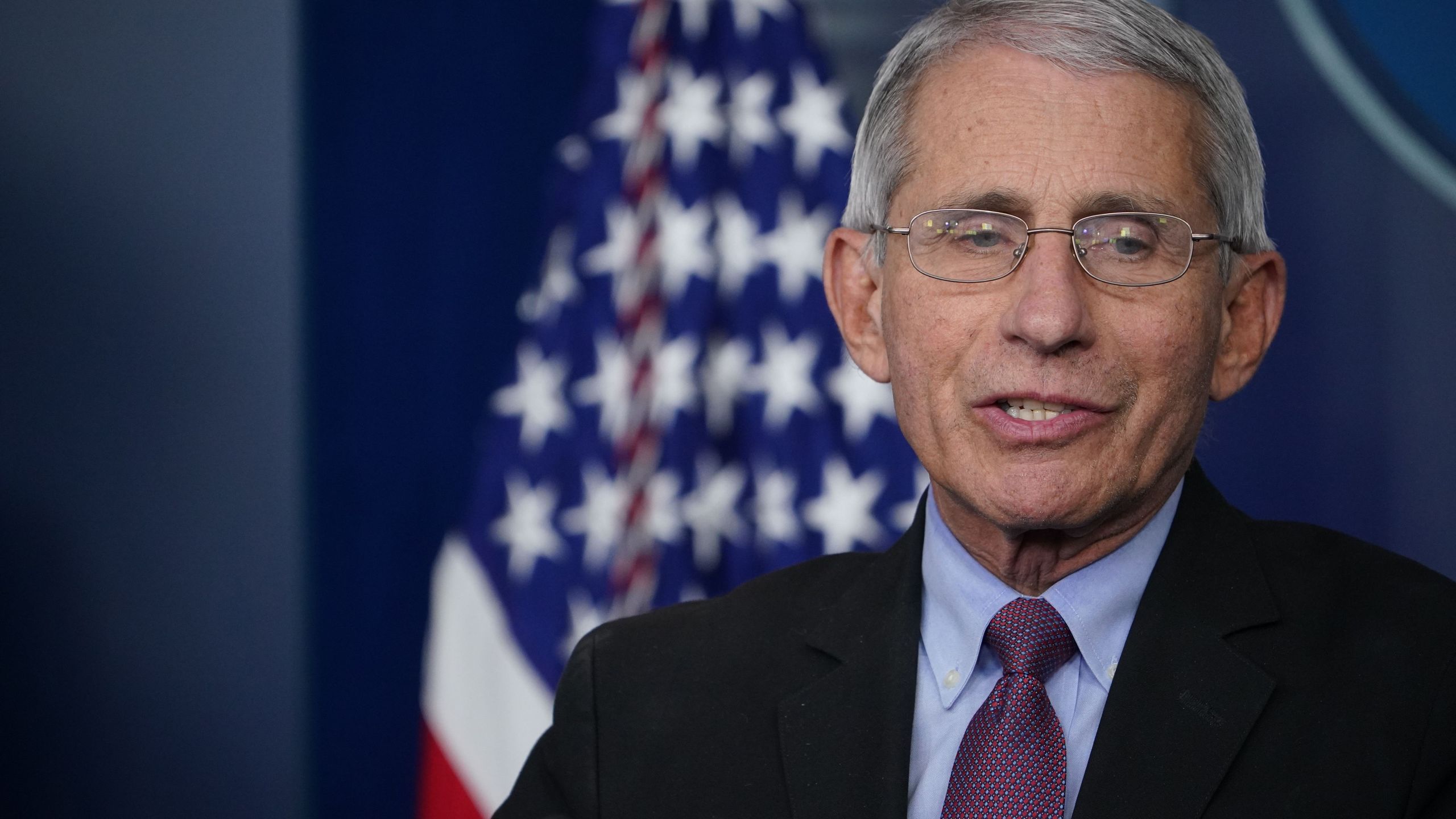 Director of the National Institute of Allergy and Infectious Diseases Anthony Fauci speaks during the daily briefing on the novel coronavirus, which causes COVID-19, in the Brady Briefing Room of the White House on April 22, 2020, in Washington, DC. (MANDEL NGAN/AFP via Getty Images)