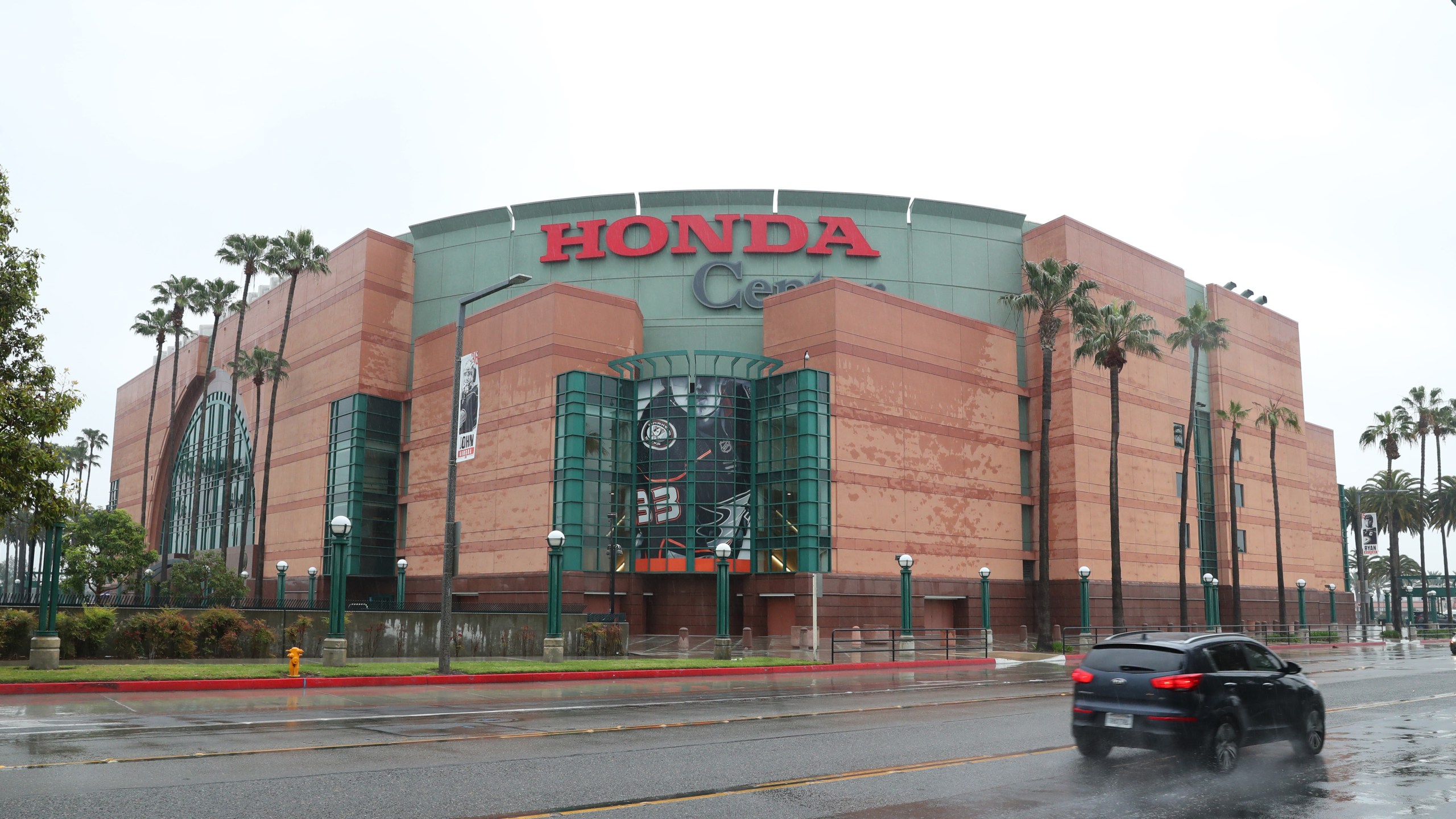 A view of the empty Honda Center on March 12, 2020 in Anaheim, California. (Joe Scarnici/Getty Images)