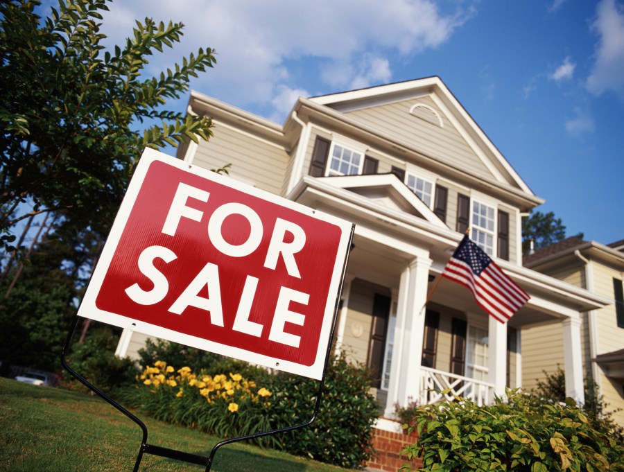 A "for sale" sign is seen outside a home in Georgia in this this file photo. (Getty Images)