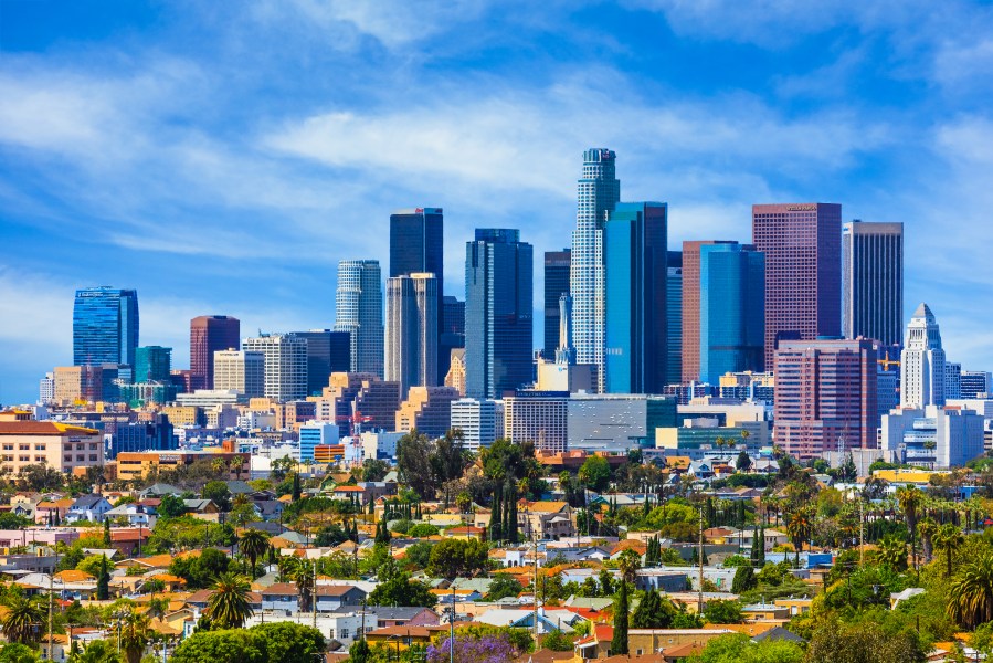 The downtown L.A. skyline is seen in a file photo. (iStock / Getty Images)