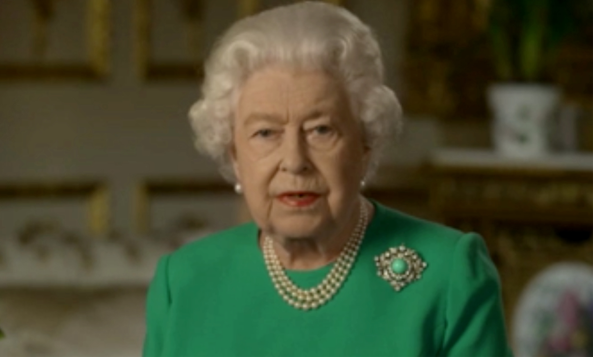 Queen Elizabeth delivers an address to the nation amid the coronavirus pandemic. (CNN)